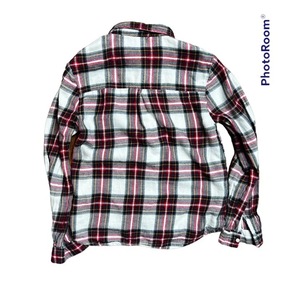 Zara girls plaid button down shirt. - Picture 2 of 3